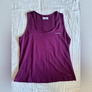Columbia Women’s Size L Athletic Omni-Wick Tank Purple